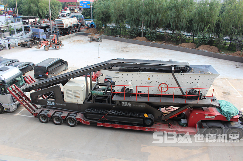 移動式液壓振動篩發貨