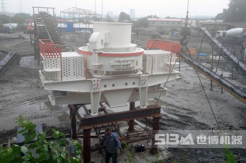 風化砂制沙生產線現場圖