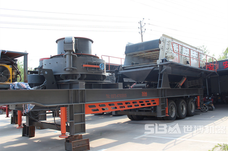 石打石沖擊式破碎機，移動配置