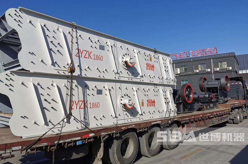 礦用石子振動篩發貨