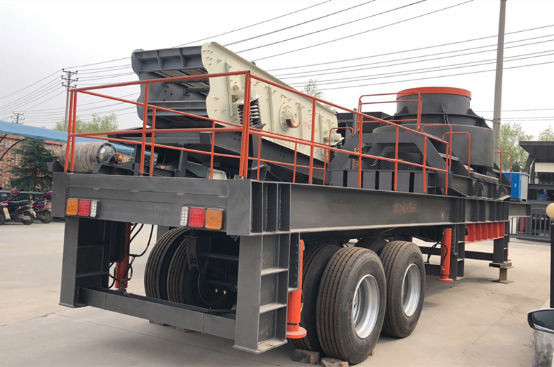 車載式建筑垃圾制砂機占地小，移動方便