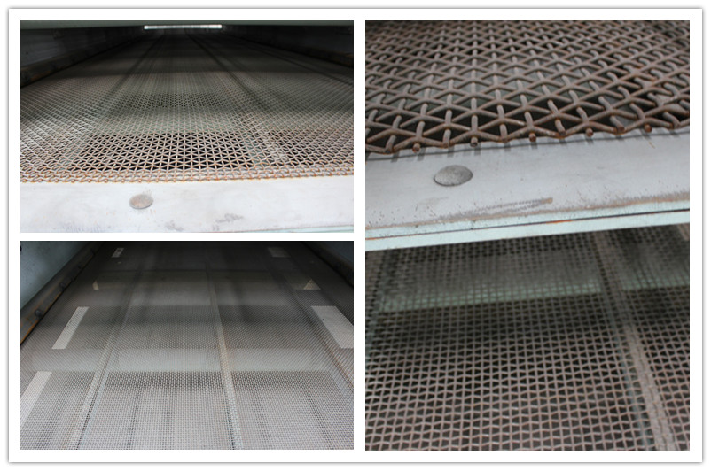 振動篩篩網(wǎng)細(xì)節(jié)圖，篩網(wǎng)控制下料大小