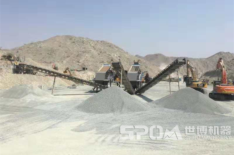 石英石機(jī)制砂生產(chǎn)現(xiàn)場(chǎng)圖