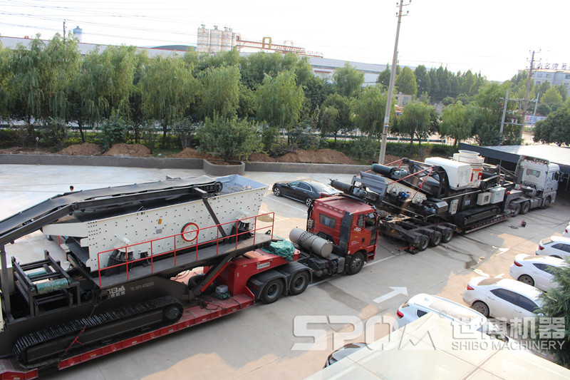 移動履帶篩分站