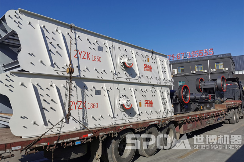 兩臺振動篩和顎破發貨圖