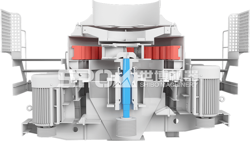 制砂機內(nèi)部結(jié)構(gòu)圖