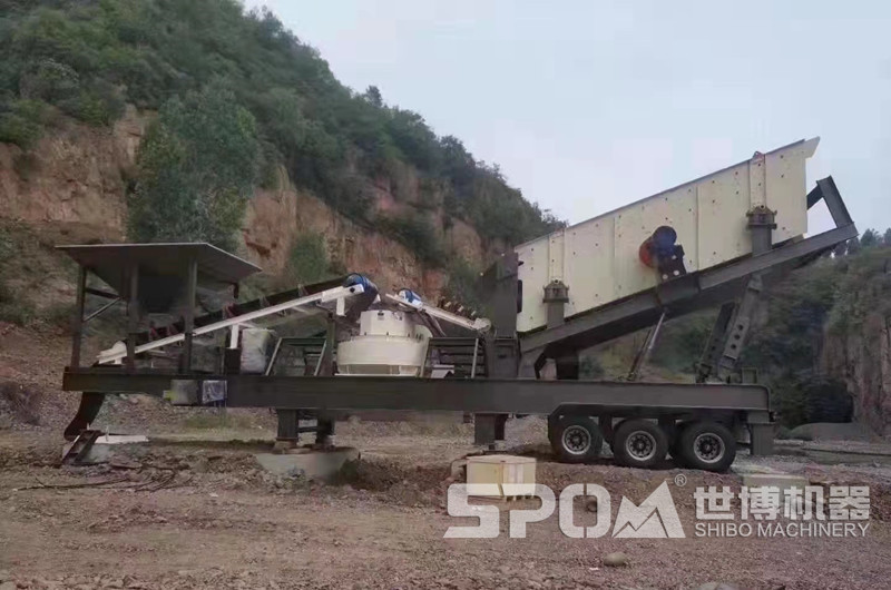 移動式河卵石打砂機
